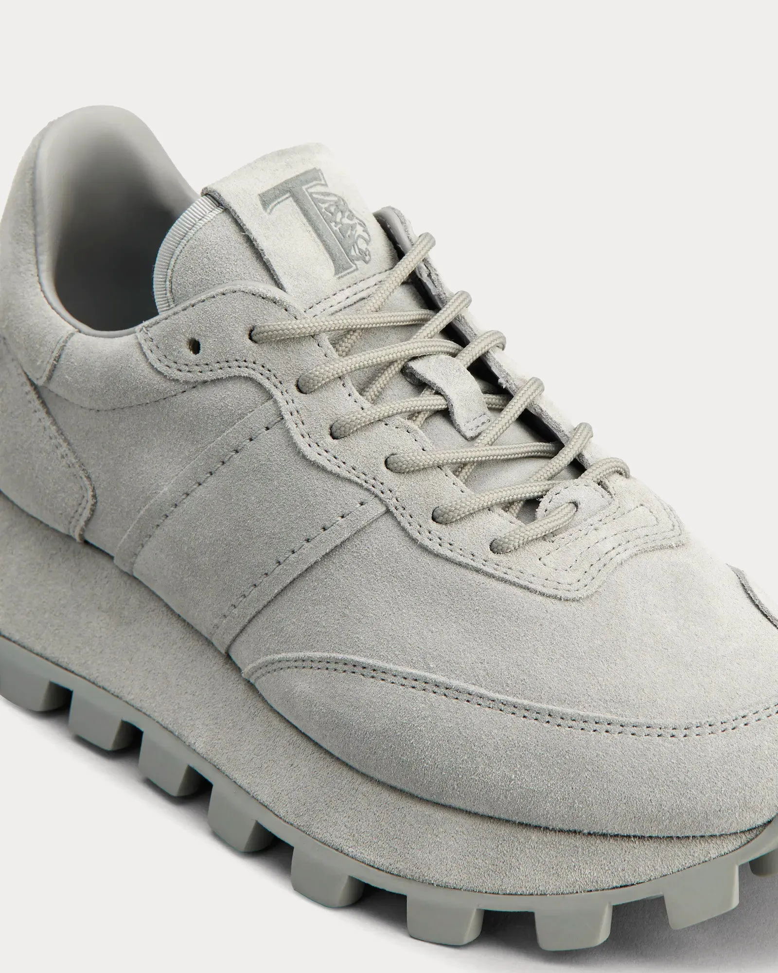 1T Suede Grey Low Top Sneakers