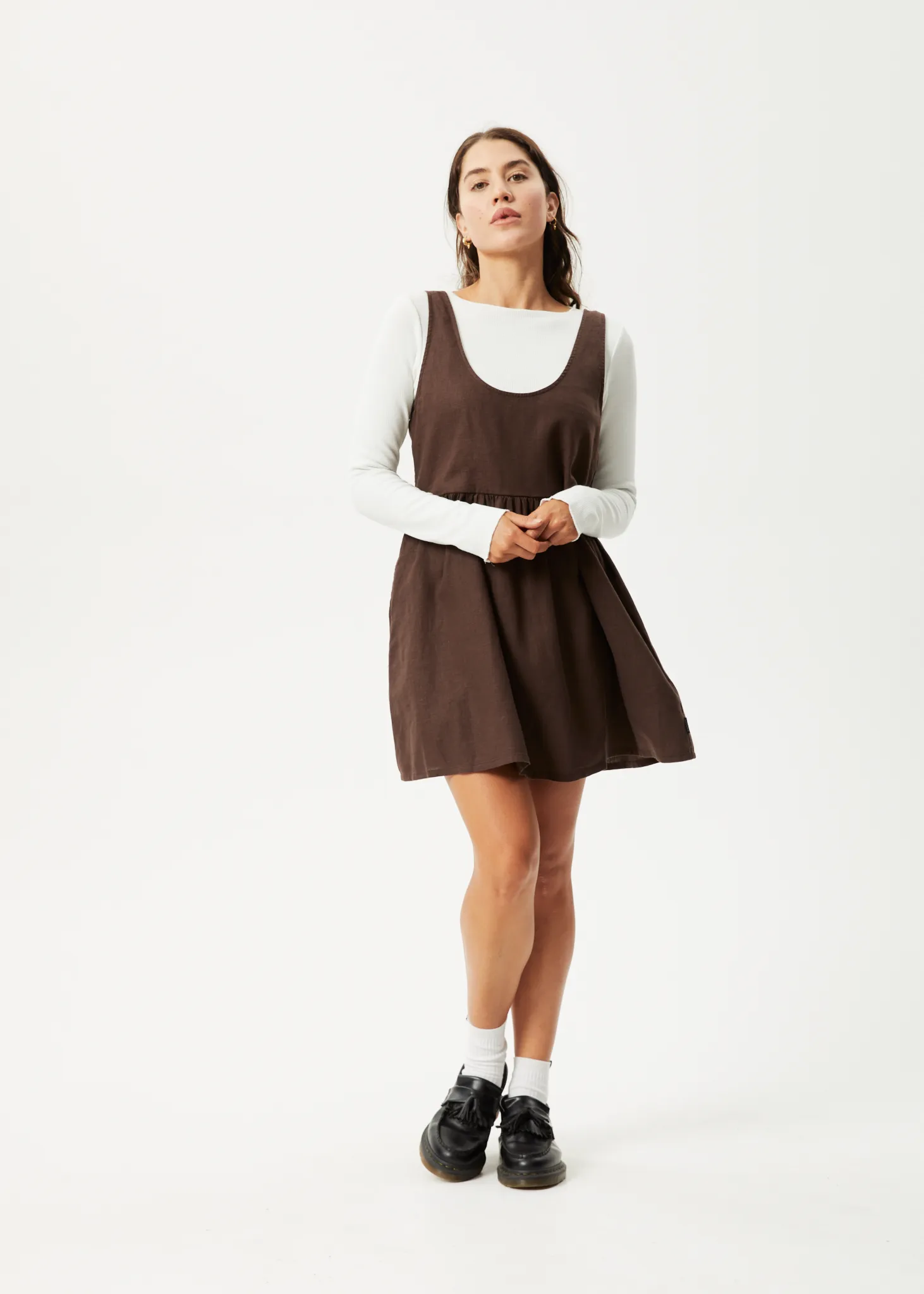 AFENDS Womens Jesse - Mini Dress - Coffee