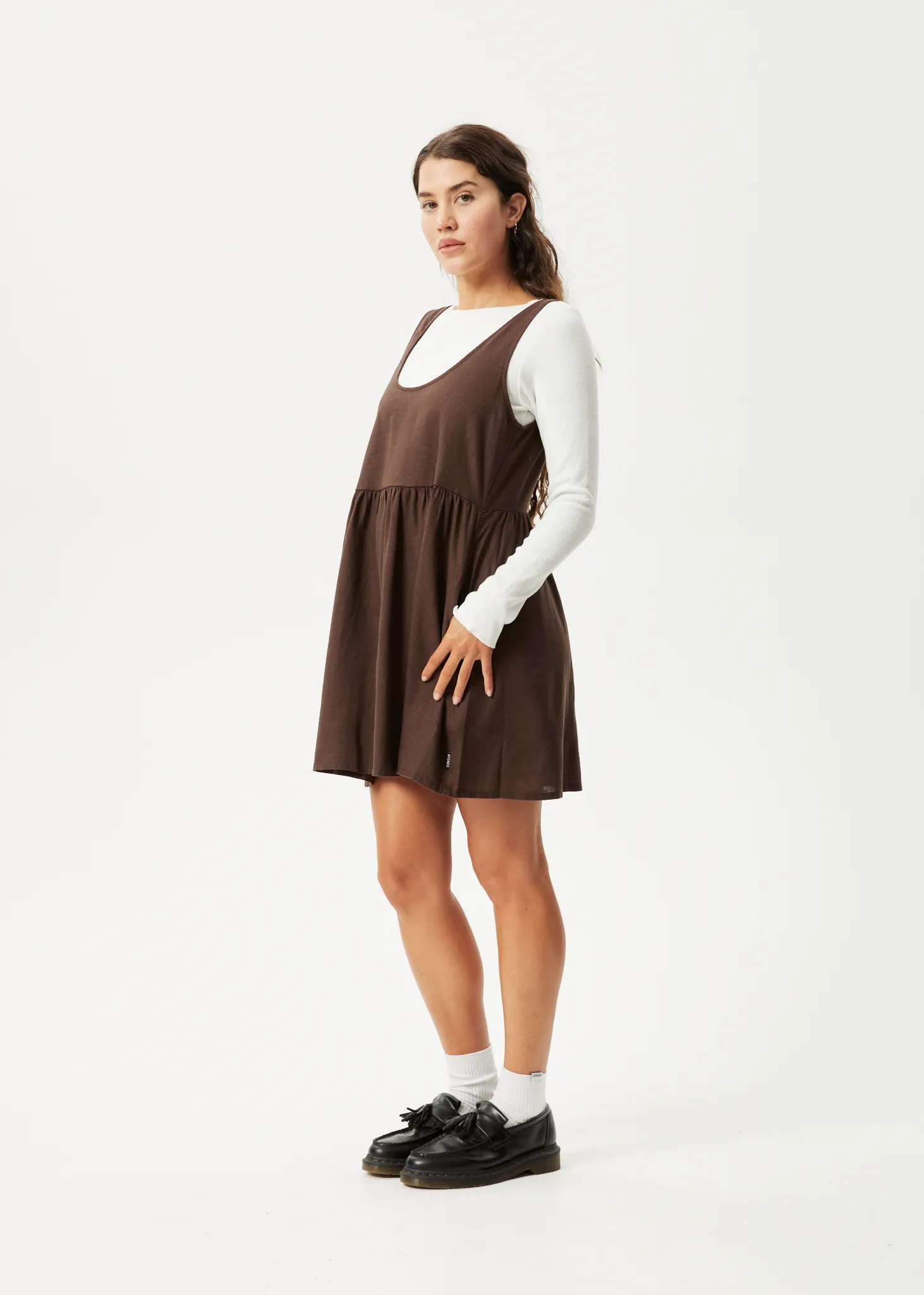 AFENDS Womens Jesse - Mini Dress - Coffee