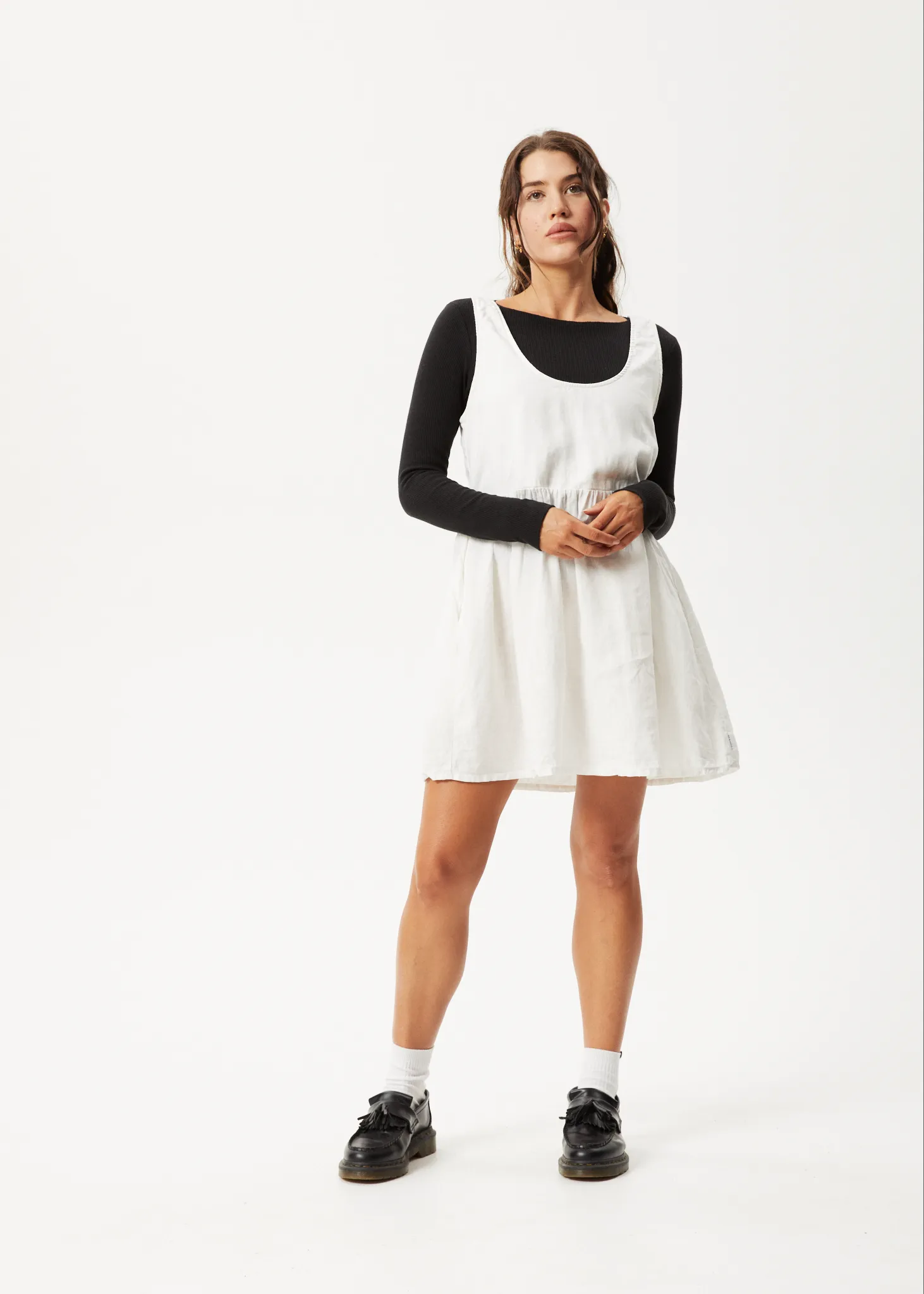 AFENDS Womens Jesse - Mini Dress - Natural