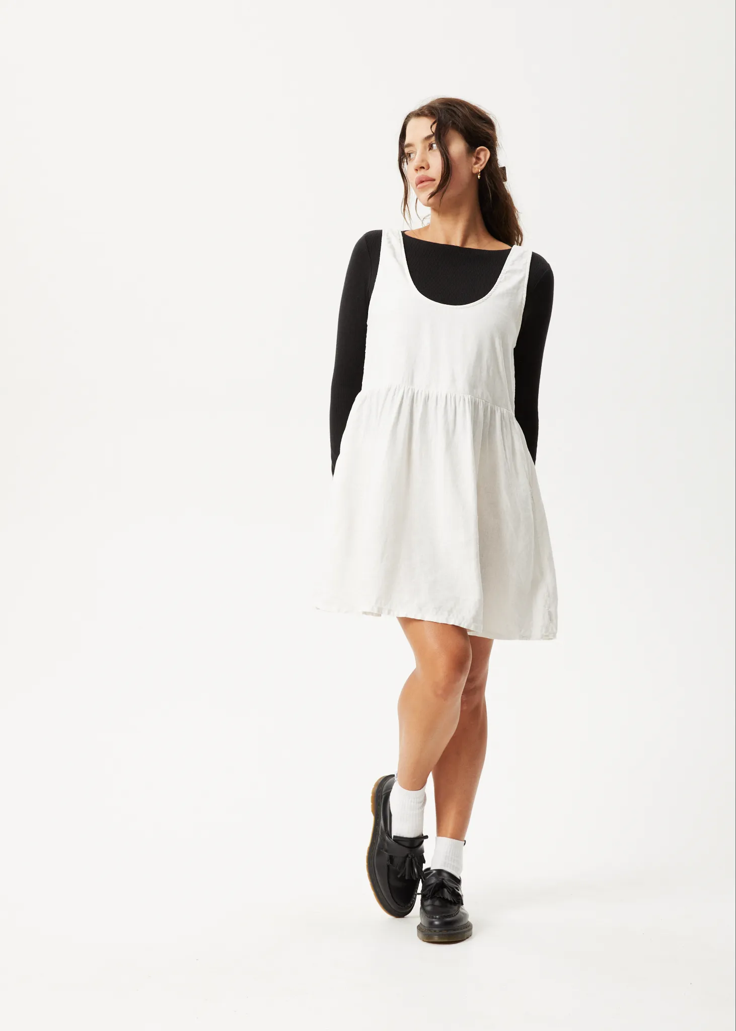 AFENDS Womens Jesse - Mini Dress - Natural