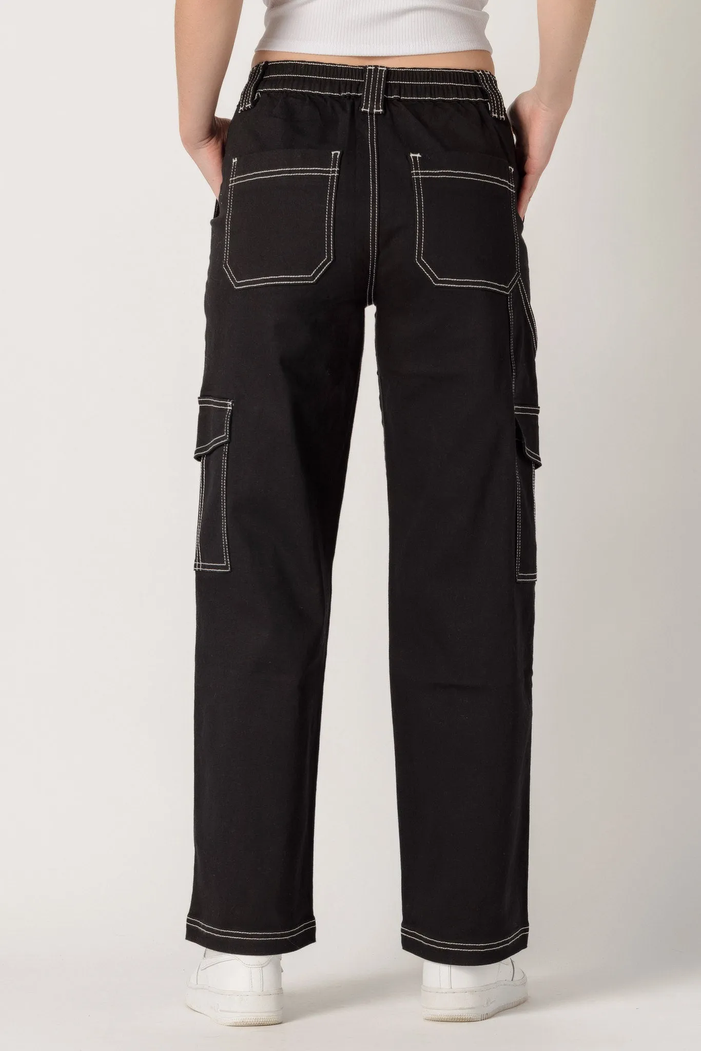 Almost Famous Black Skater Jean with Contrast Stitching