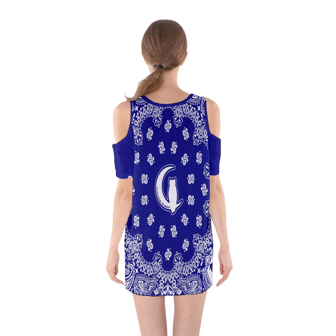 Bandana Cs'up Shoulder Cutout One Piece Dress