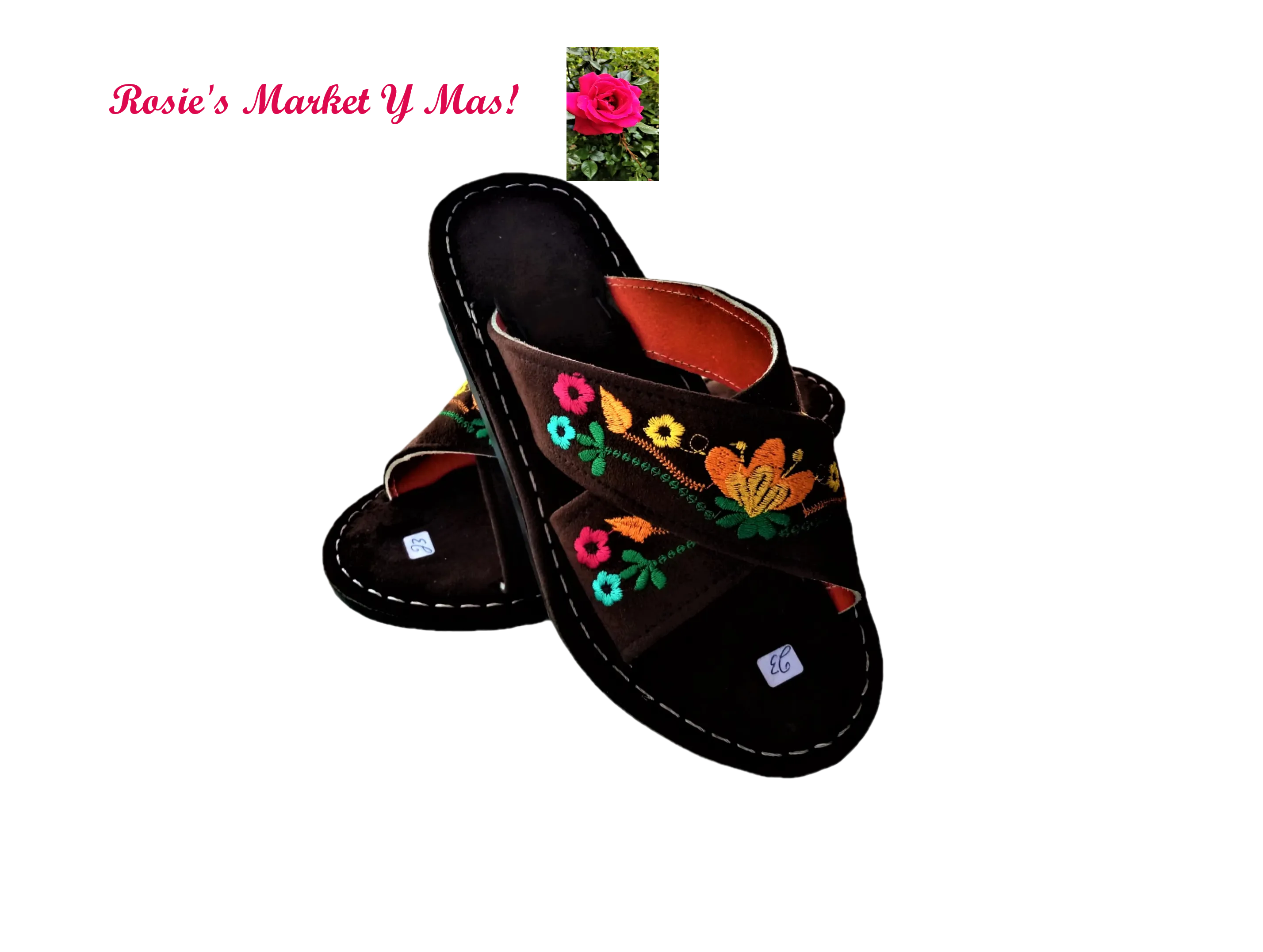 Beautiful Handmade Women's Leather & Rubber Sole Sandals-Huaraches Cruzados