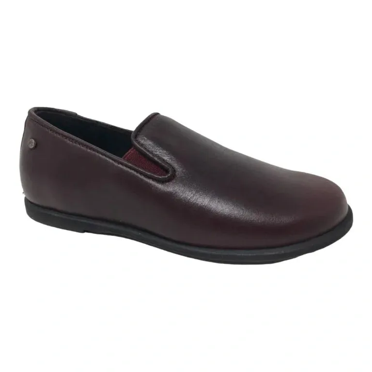Benji - Bordo Soft Leather Slip On for Boy/Girl by Manuela de Juan