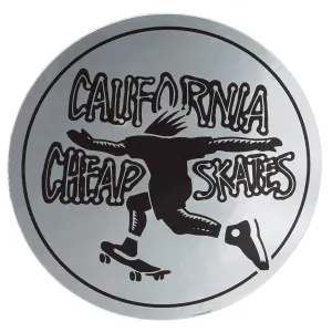 CCS Cheap Skates Sticker - Chrome/Black