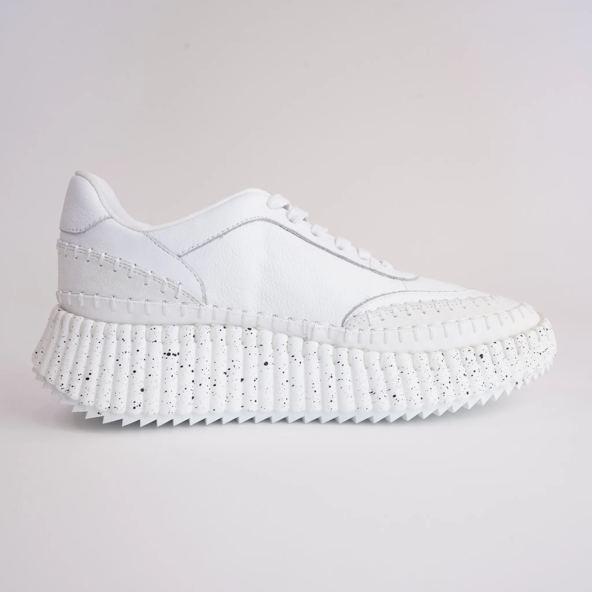 Cobus White Leather Sneakers