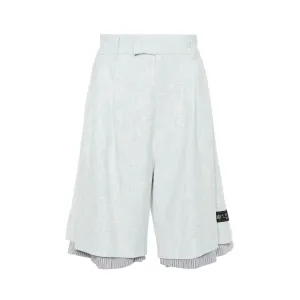 Cross Hatch Layered Skater Shorts