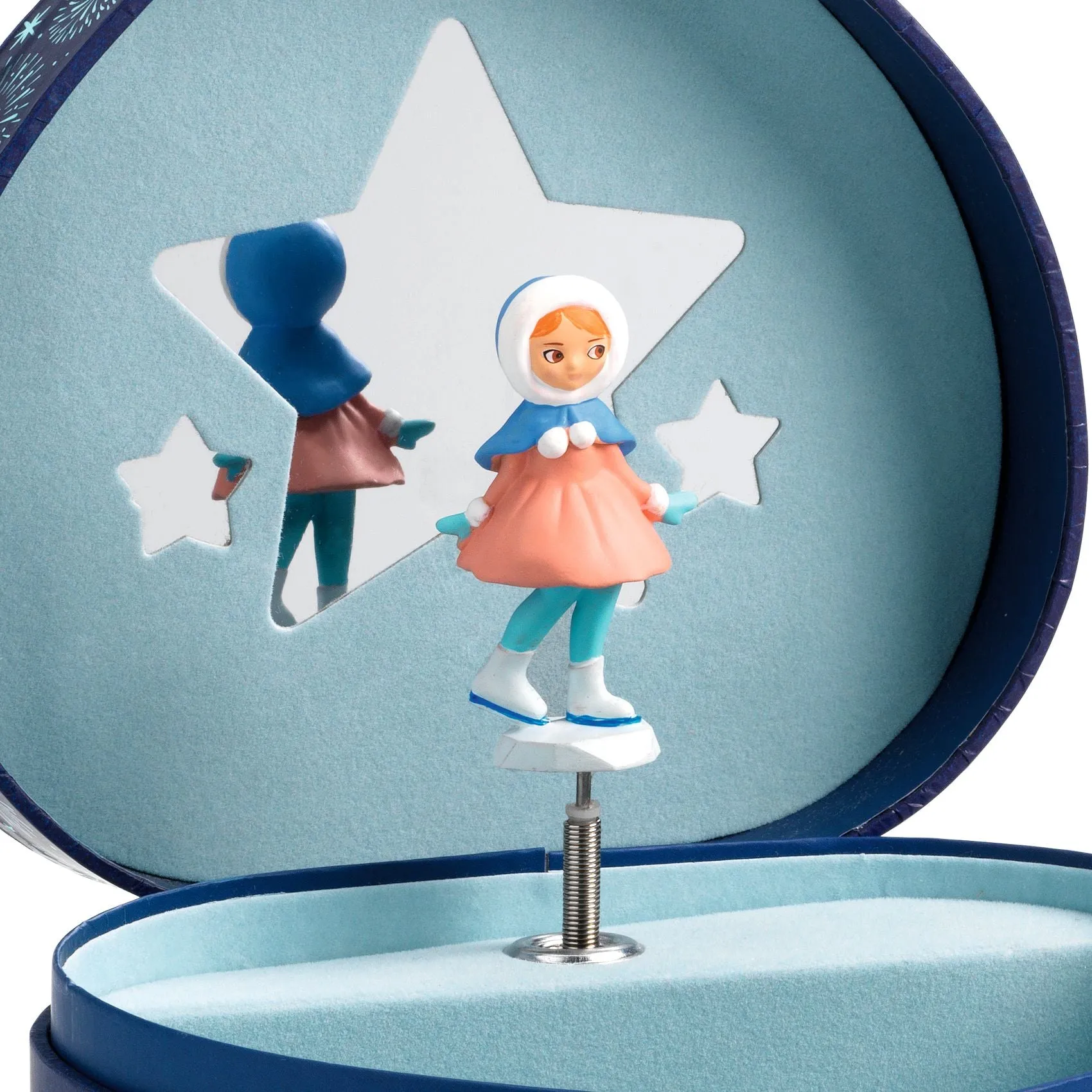 Djeco Wooden Musical Jewellery Box – Ice Skater