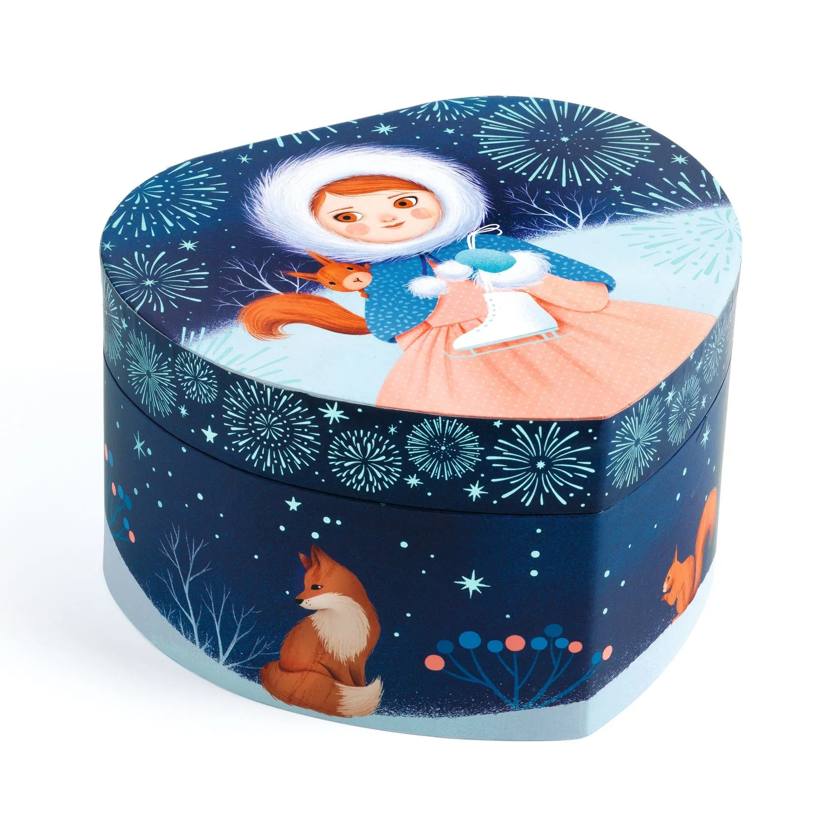Djeco Wooden Musical Jewellery Box – Ice Skater