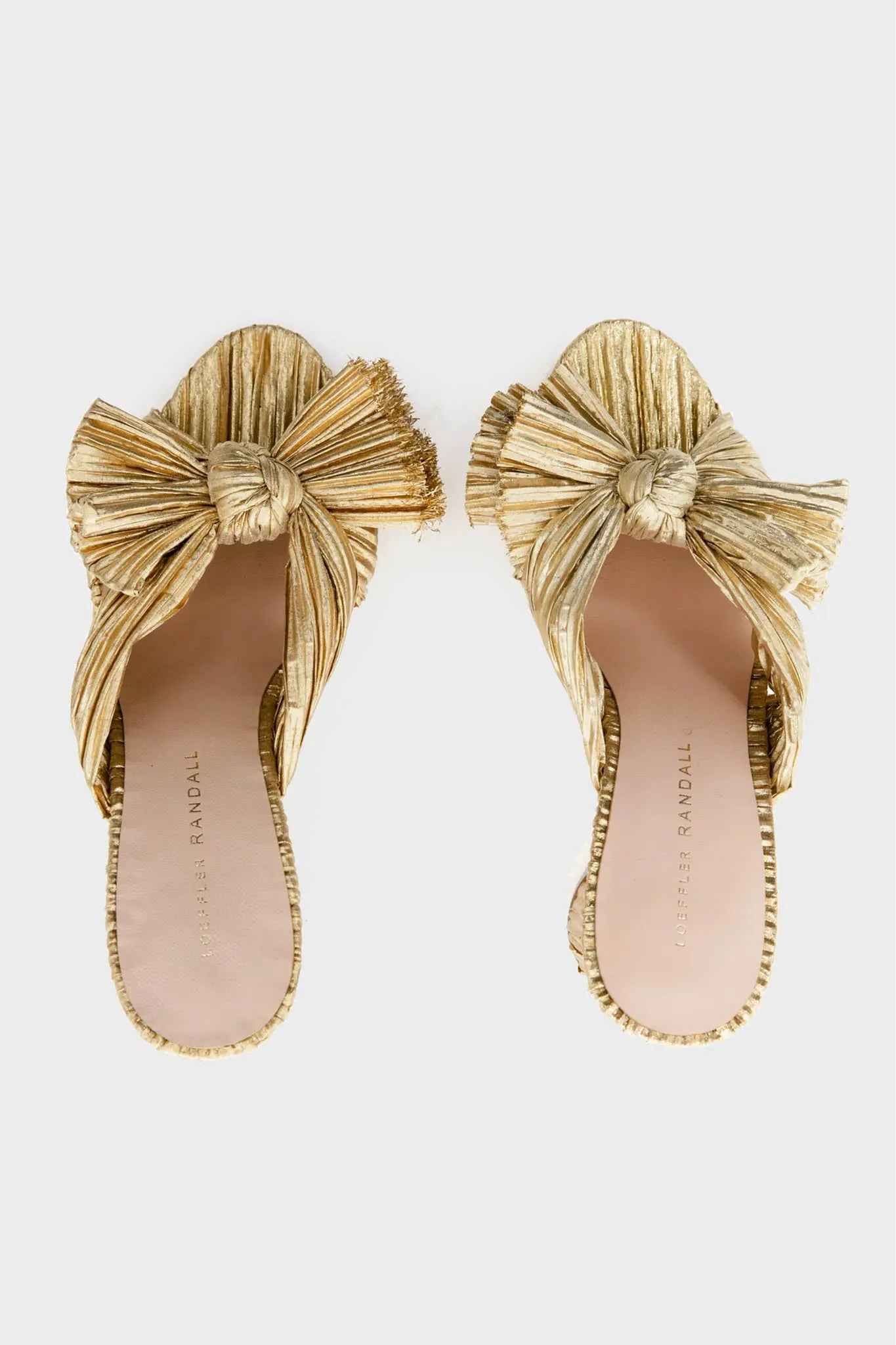 Gold Penny Knot Mules