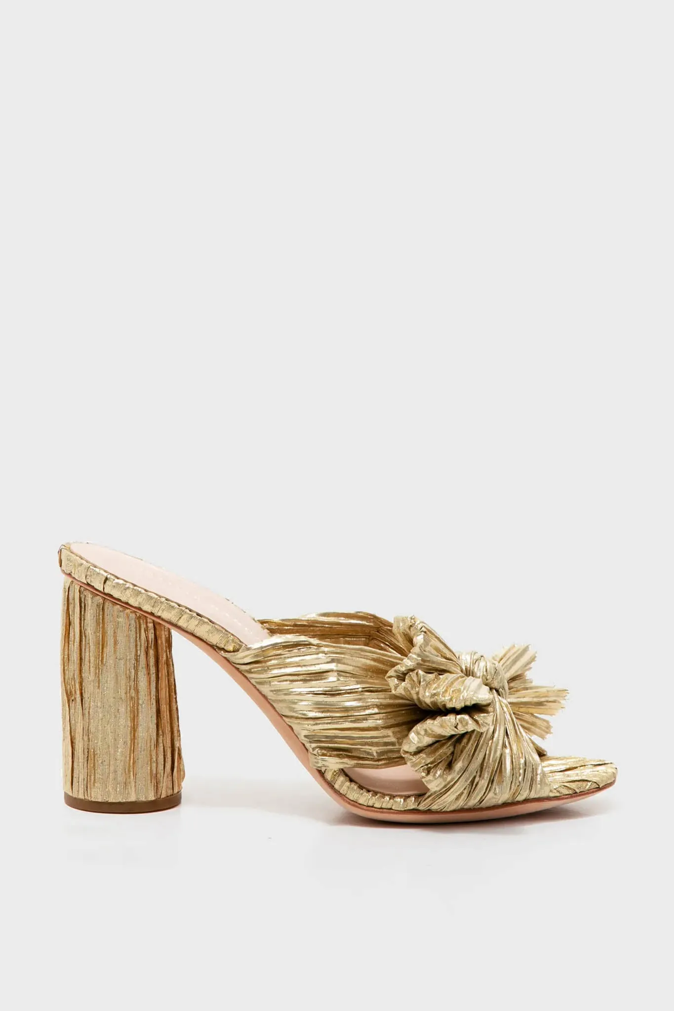 Gold Penny Knot Mules