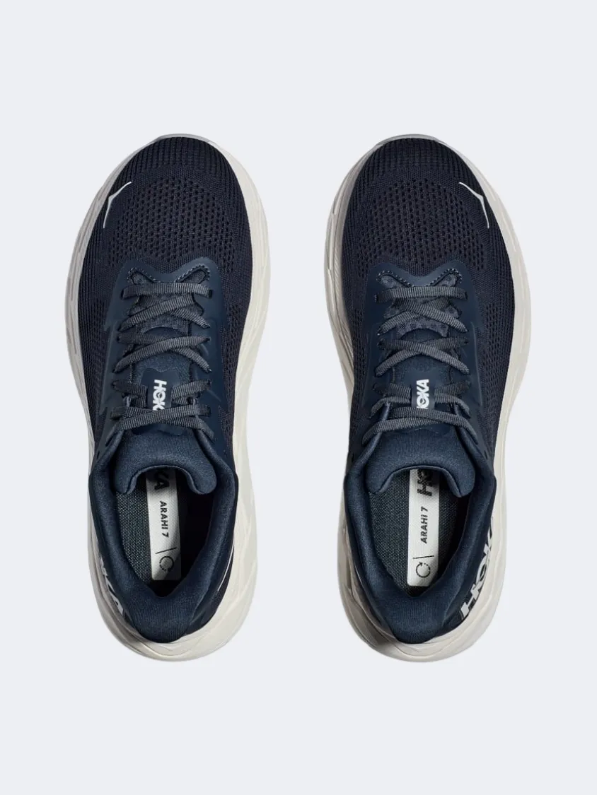 Hoka Arahi 7 Men Running Shoes Outer Space/White