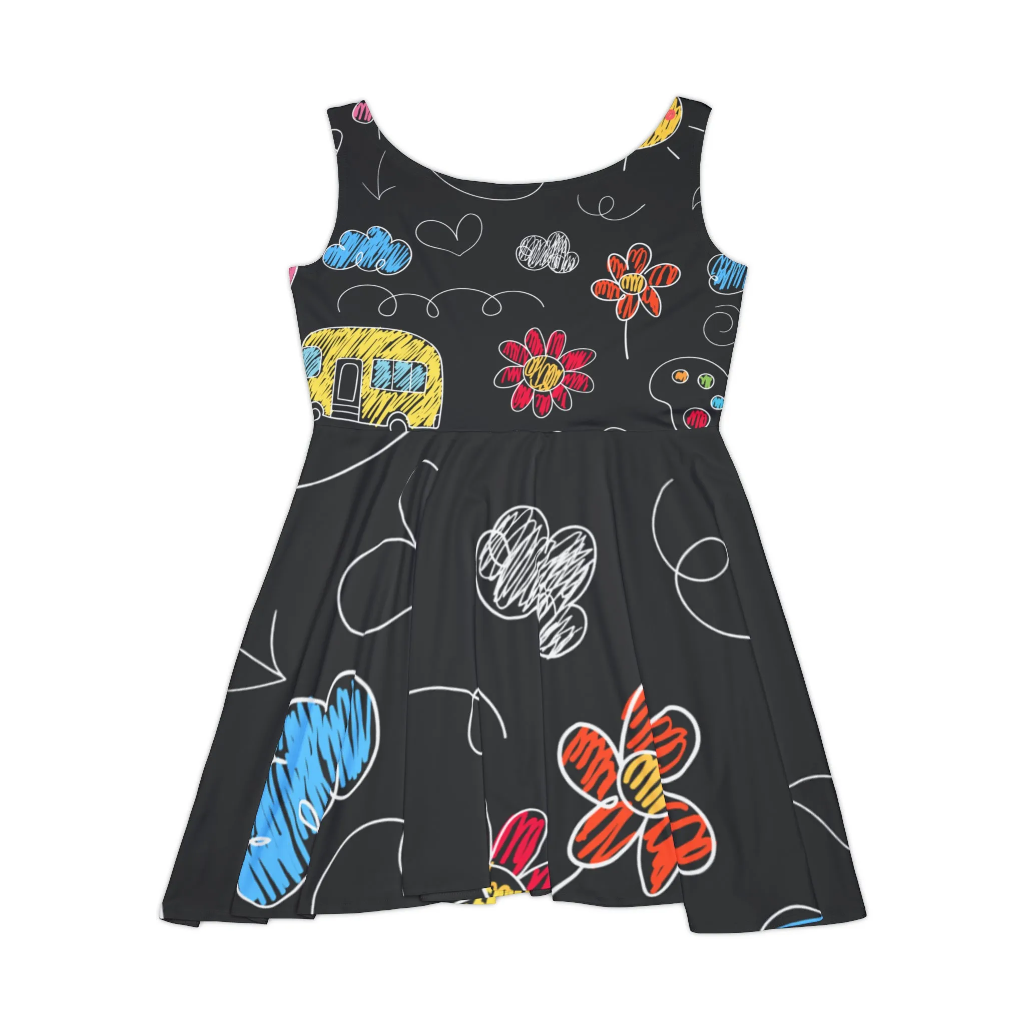 Kids Doodle Playground - Inovax Women's Skater Dress