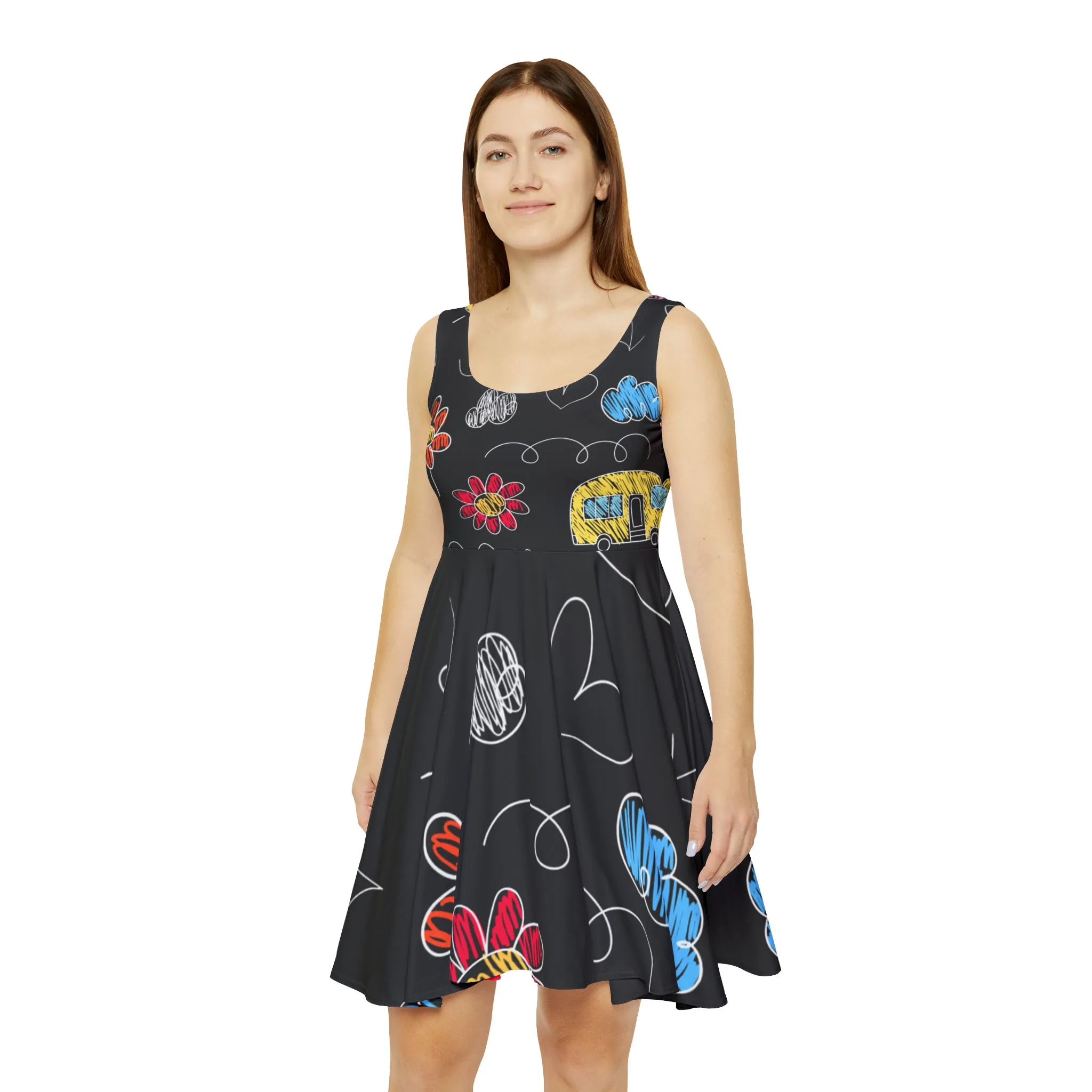 Kids Doodle Playground - Inovax Women's Skater Dress