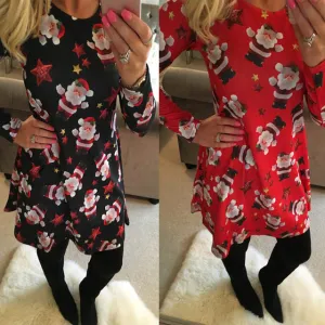 Ladies skater Christmas fashion dress