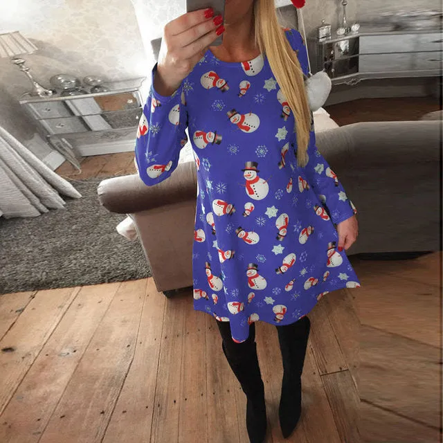 Ladies skater Christmas fashion dress