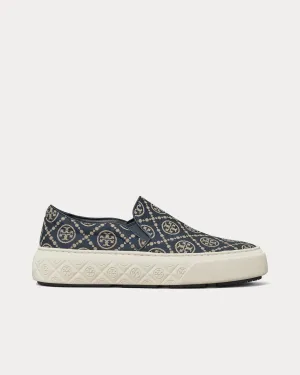 Ladybug T Monogram Inverse Navy Slip On Sneakers