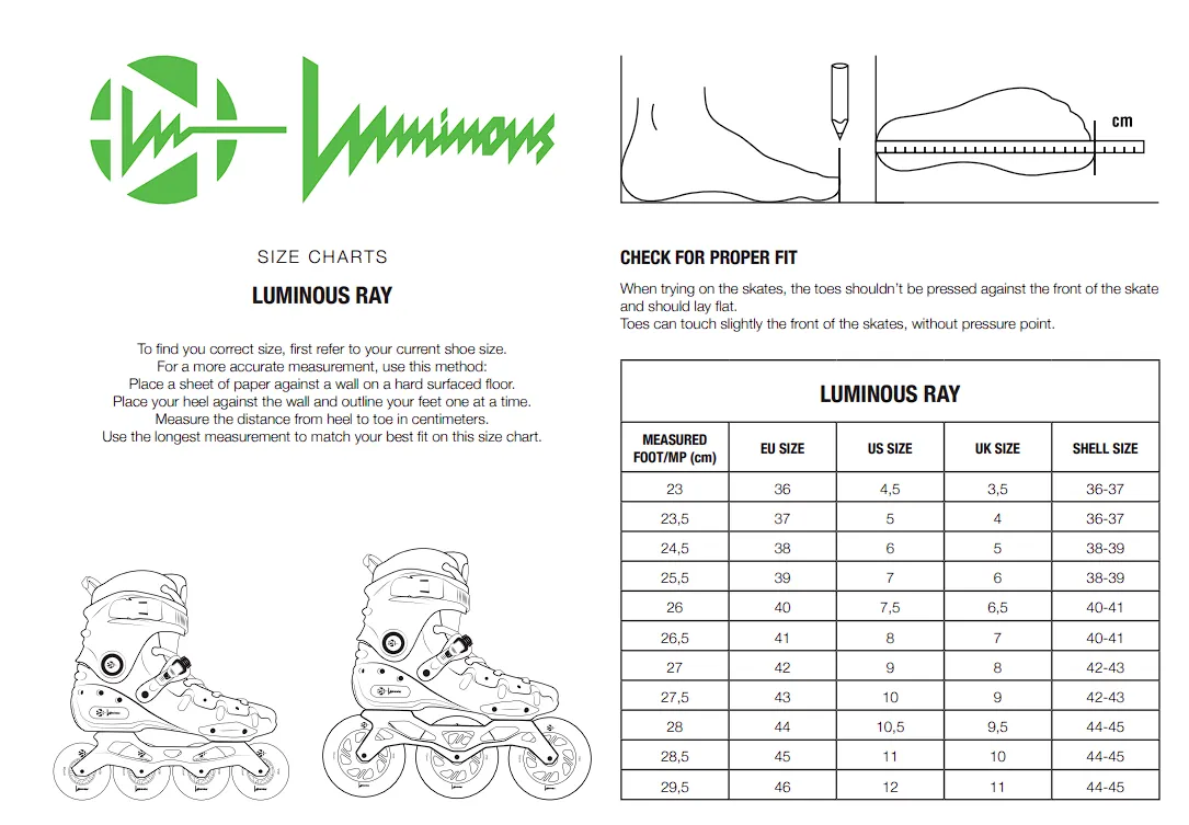 Luminous Skates Ray dark 110