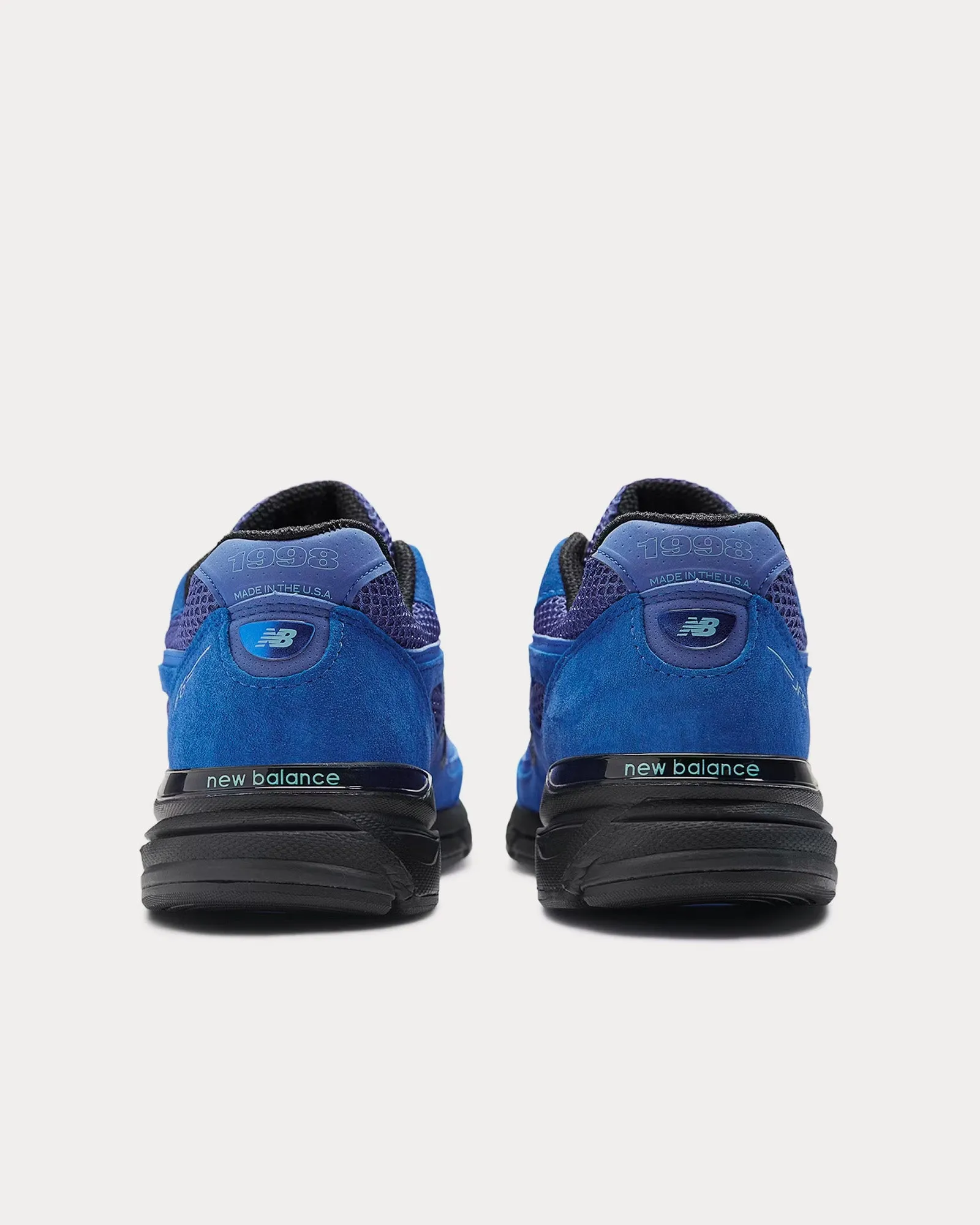 Made in USA 990v4 'Keisha' Blue Low Top Sneakers
