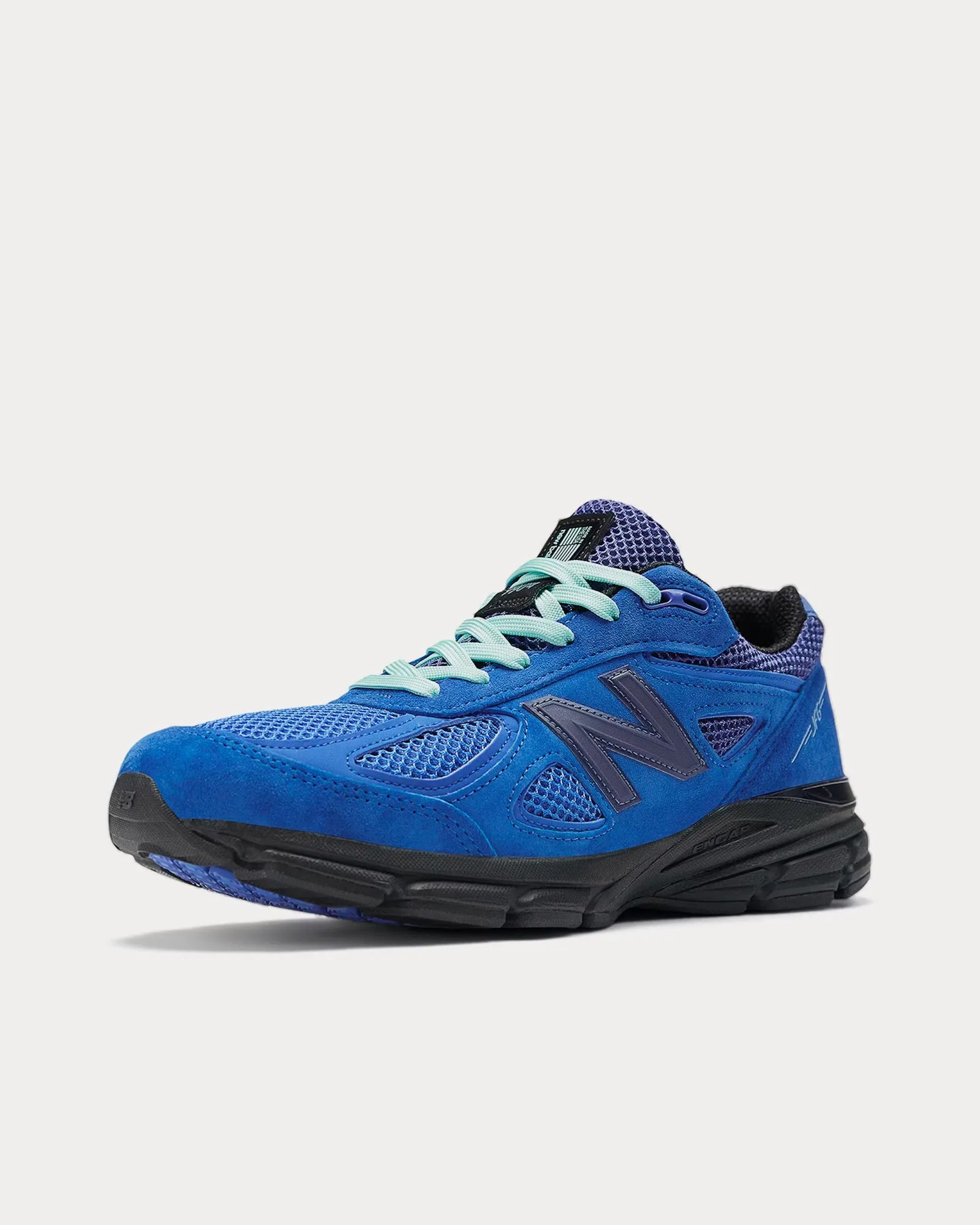 Made in USA 990v4 'Keisha' Blue Low Top Sneakers