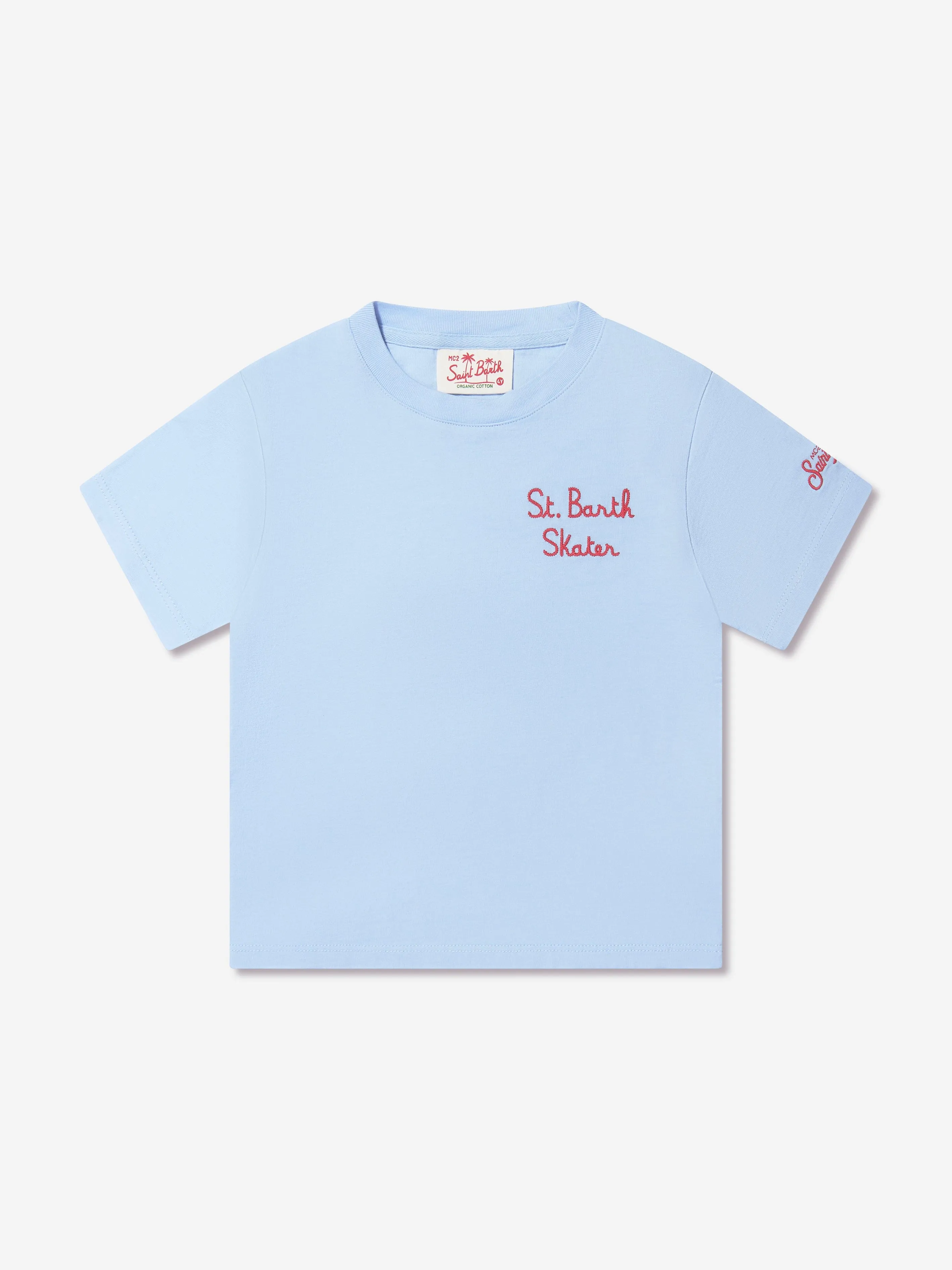MC2 Saint Barth Boys Bart Skater T-Shirt in Blue