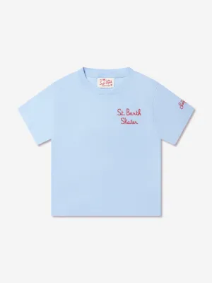 MC2 Saint Barth Boys Bart Skater T-Shirt in Blue