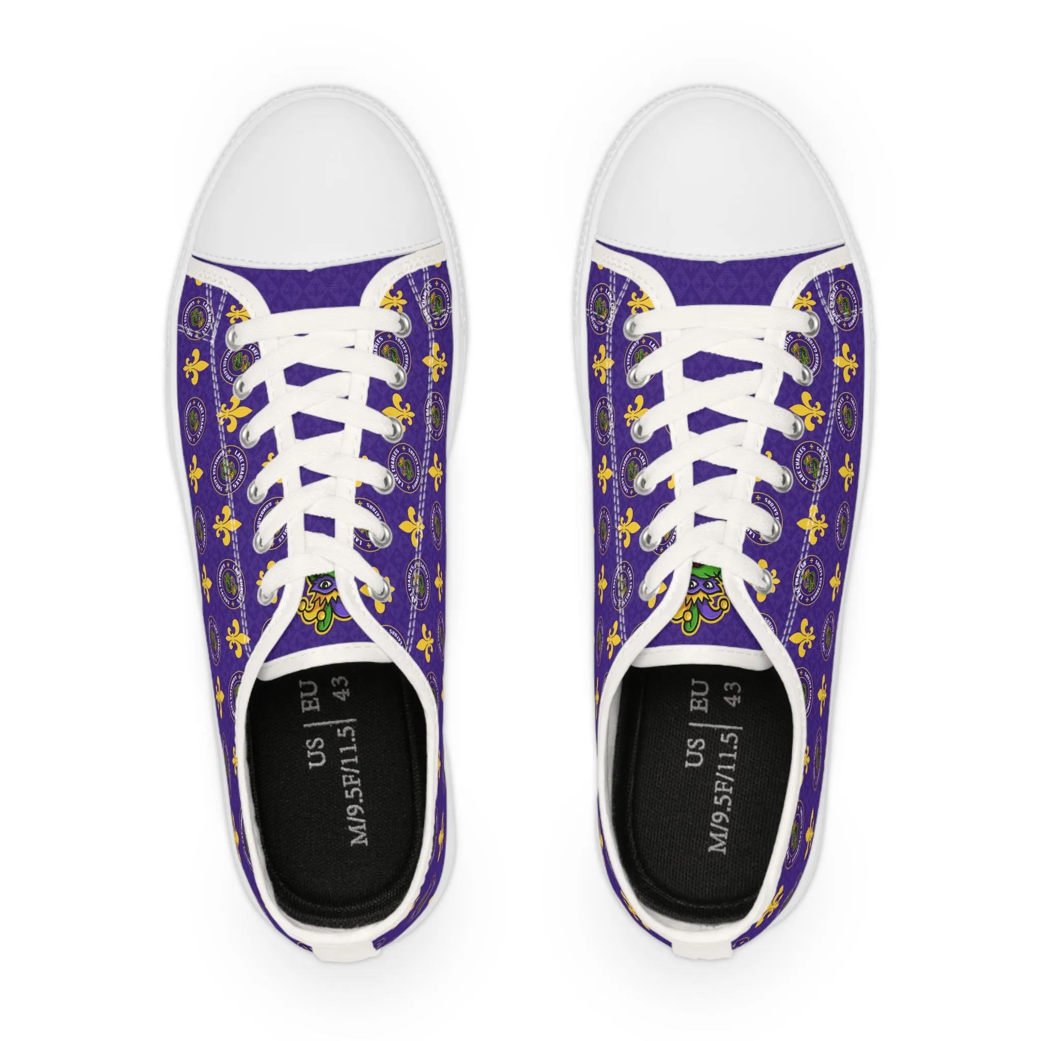 Men's Fleur-de-Lis Low Top Sneakers