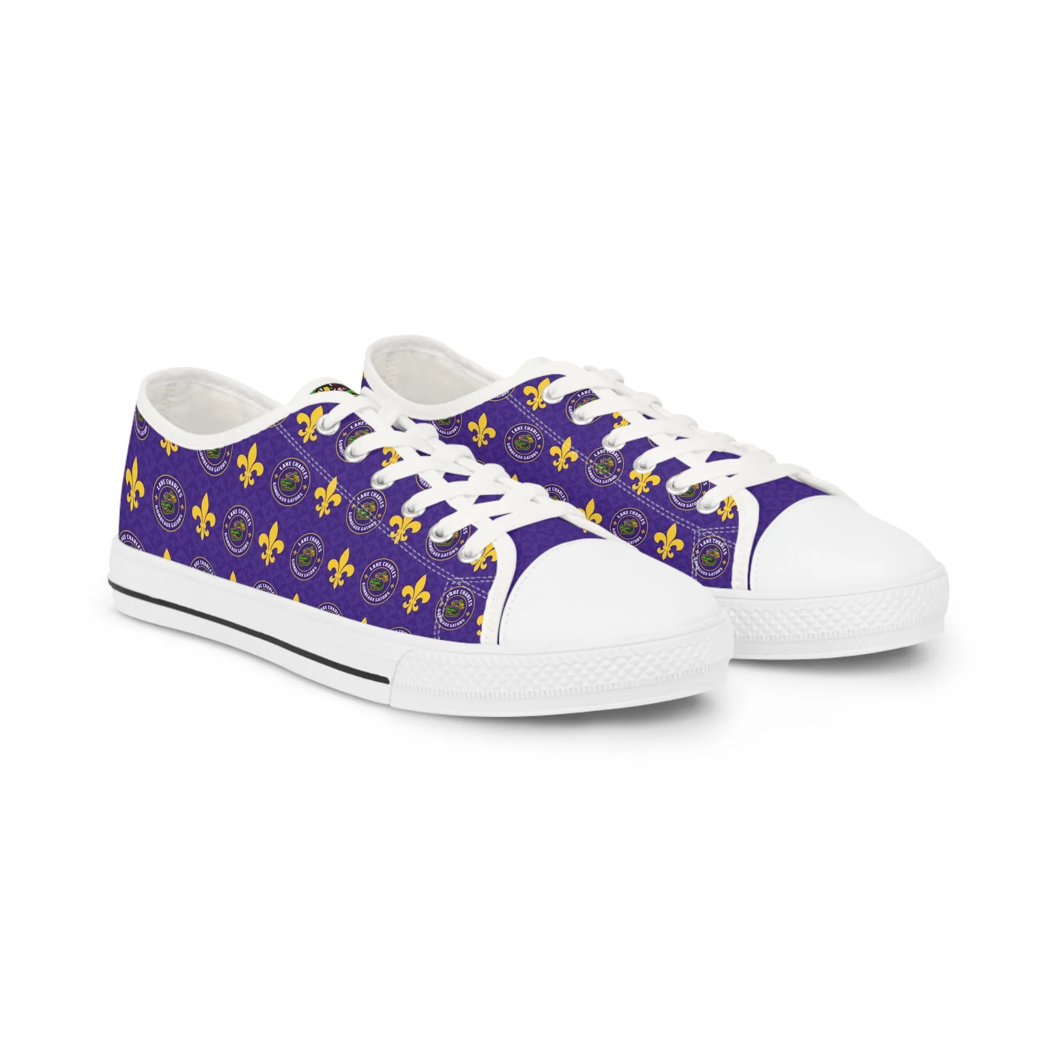 Men's Fleur-de-Lis Low Top Sneakers