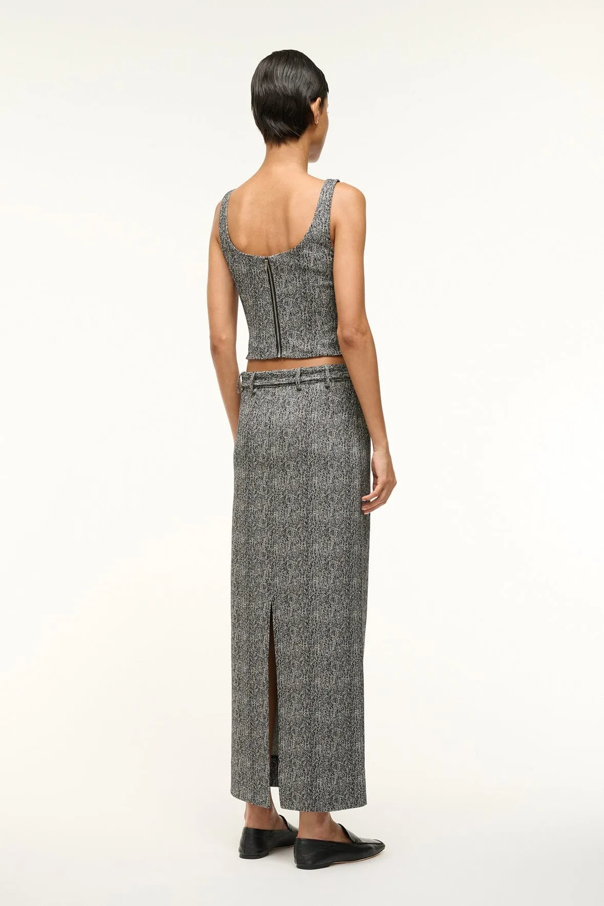 MURRAY SKIRT | TEXTURED HERRINGBONE