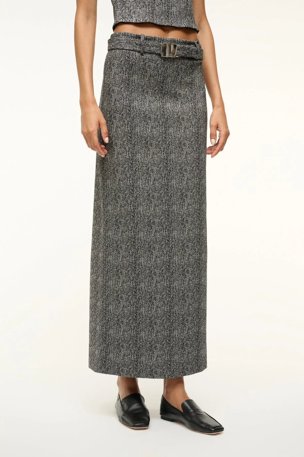 MURRAY SKIRT | TEXTURED HERRINGBONE
