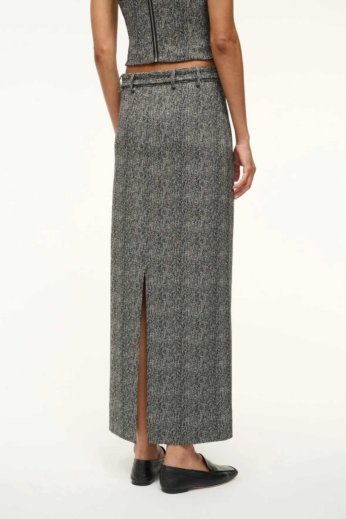 MURRAY SKIRT | TEXTURED HERRINGBONE