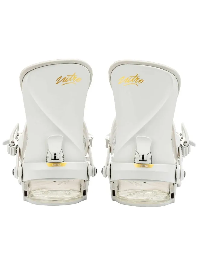 Nitro Women's Ivy Snowboard Binding 2025 | Off White