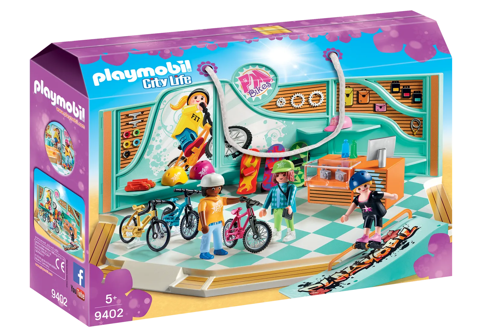 Playmobil - 9402 | City Life: Bike & Skate Shop