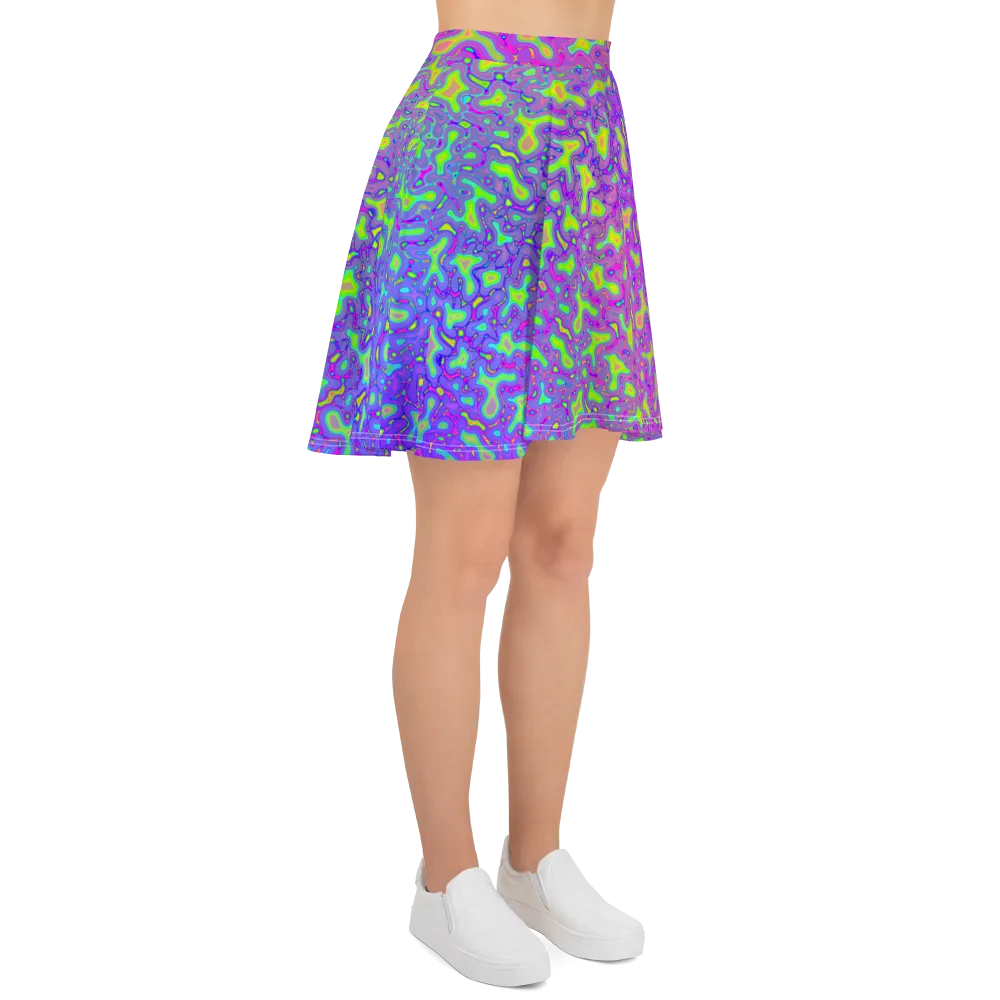 Psychedelic Mess Skater Skirt
