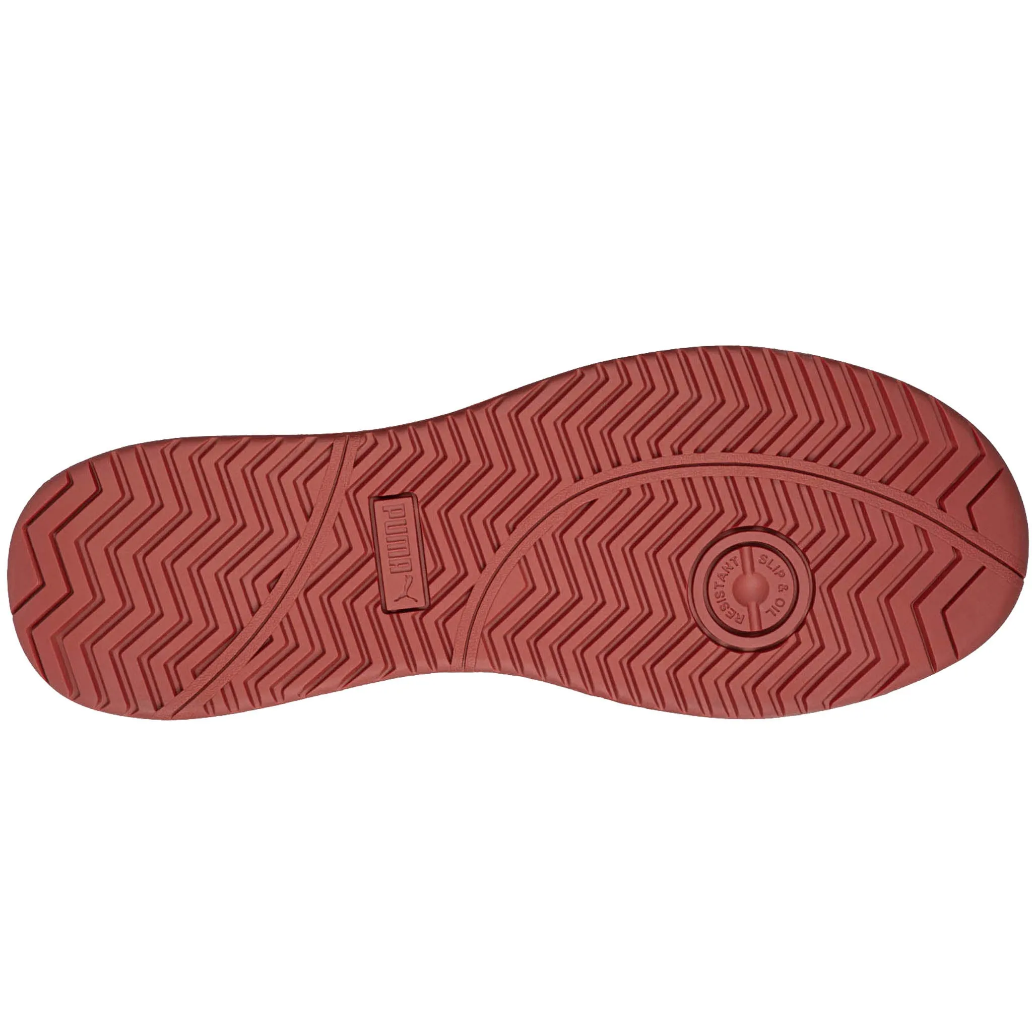 Puma Men's 640045 Iconic Suede Low Red Composite Safety Toe Metal Free Work Shoes