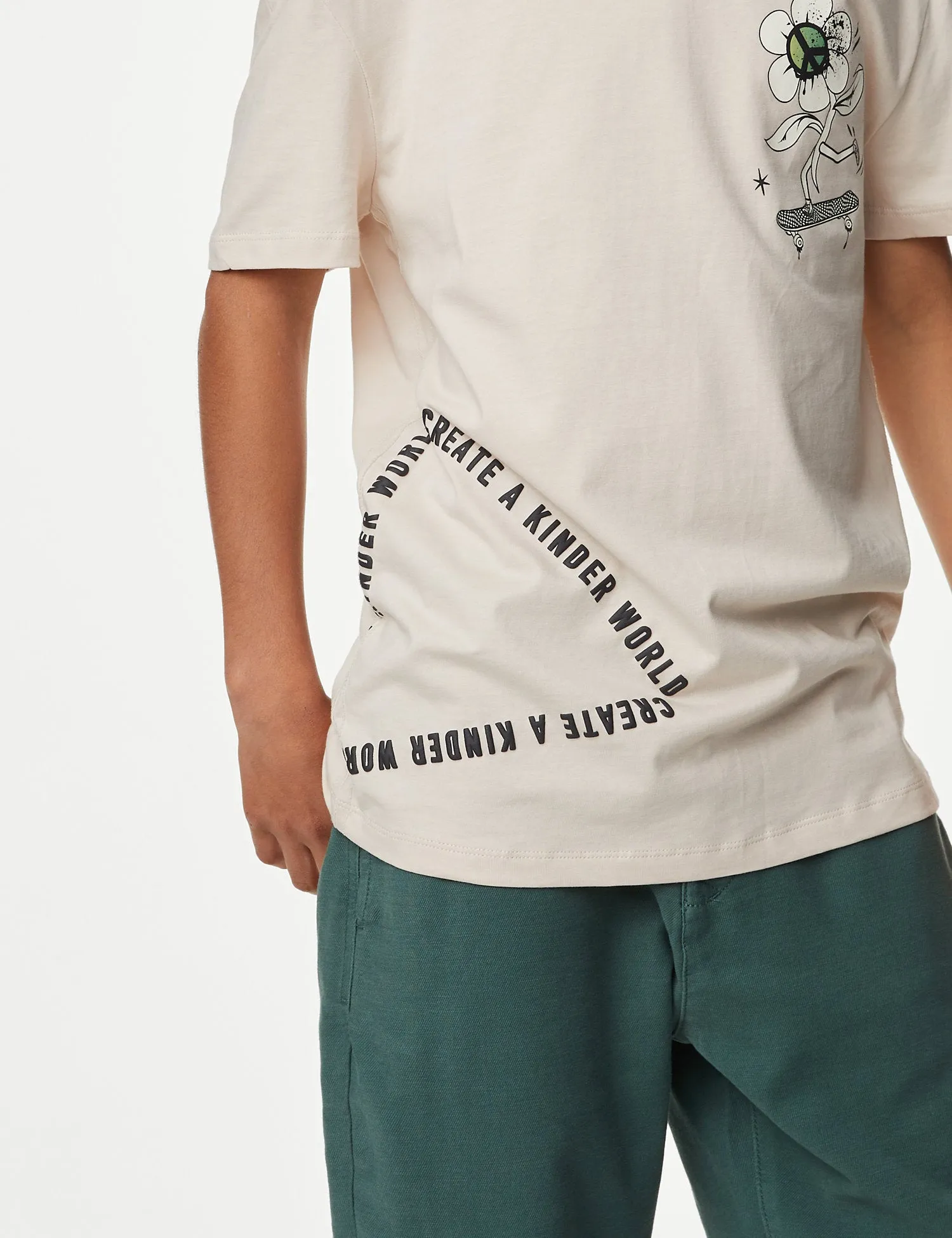 Pure Cotton Skater Print T-Shirt