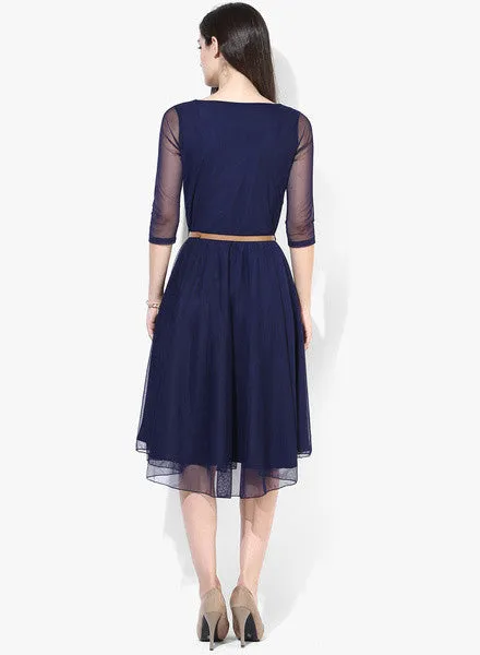 Solid Skater Dress