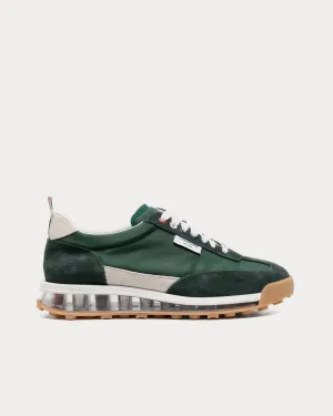 Tech Runner Clear Sole Suede Dark Green Low Top Sneakers