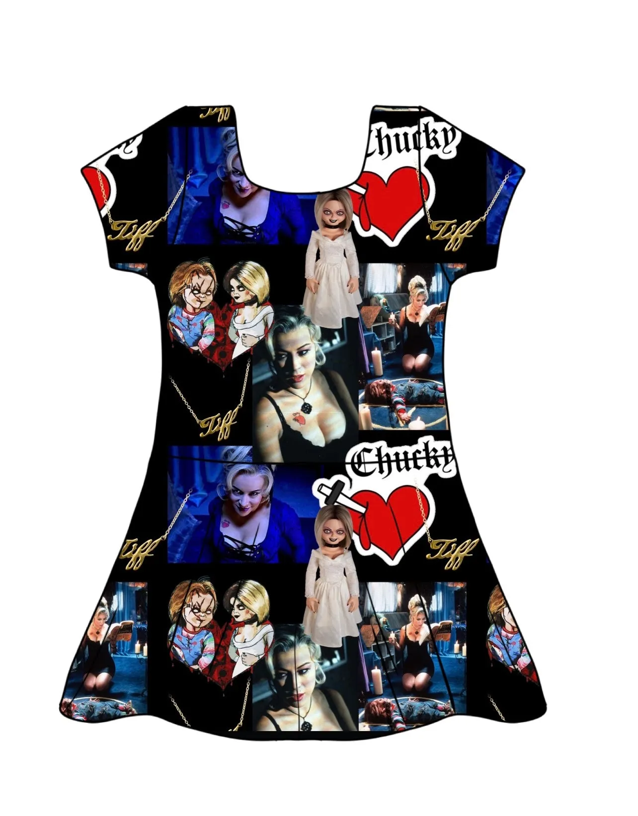 Tiff Loves Chuck Skater Dress