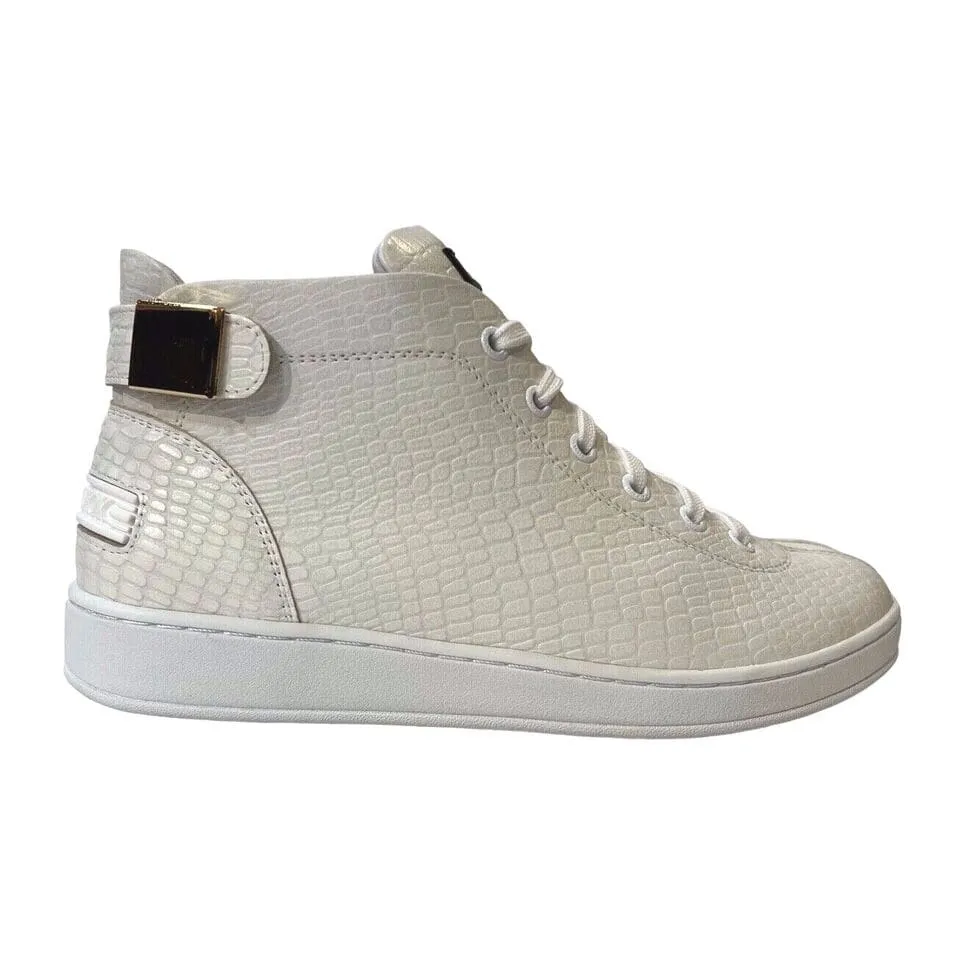 Travel Fox Malibu Men's White Nappa Leather Mid Top Sneakers 915601 007