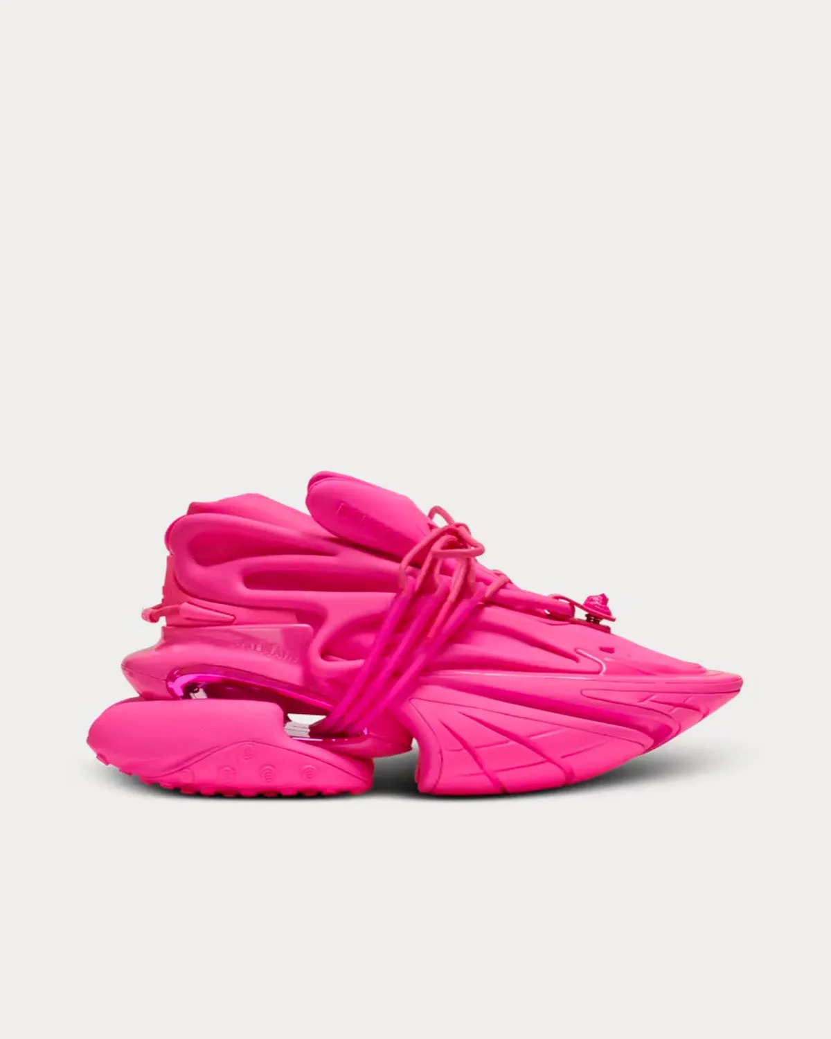 Unicorn Neoprene & Leather Fluo Pink Low Top Sneakers