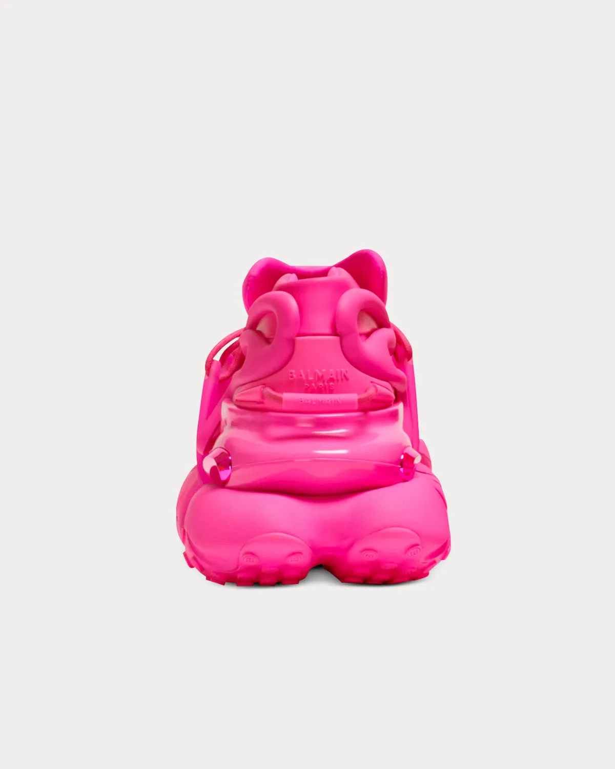 Unicorn Neoprene & Leather Fluo Pink Low Top Sneakers