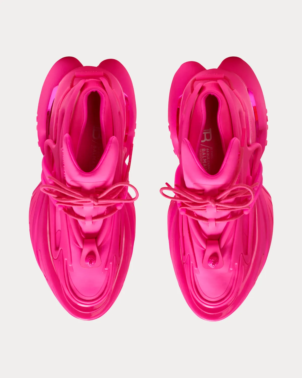 Unicorn Neoprene & Leather Fluo Pink Low Top Sneakers