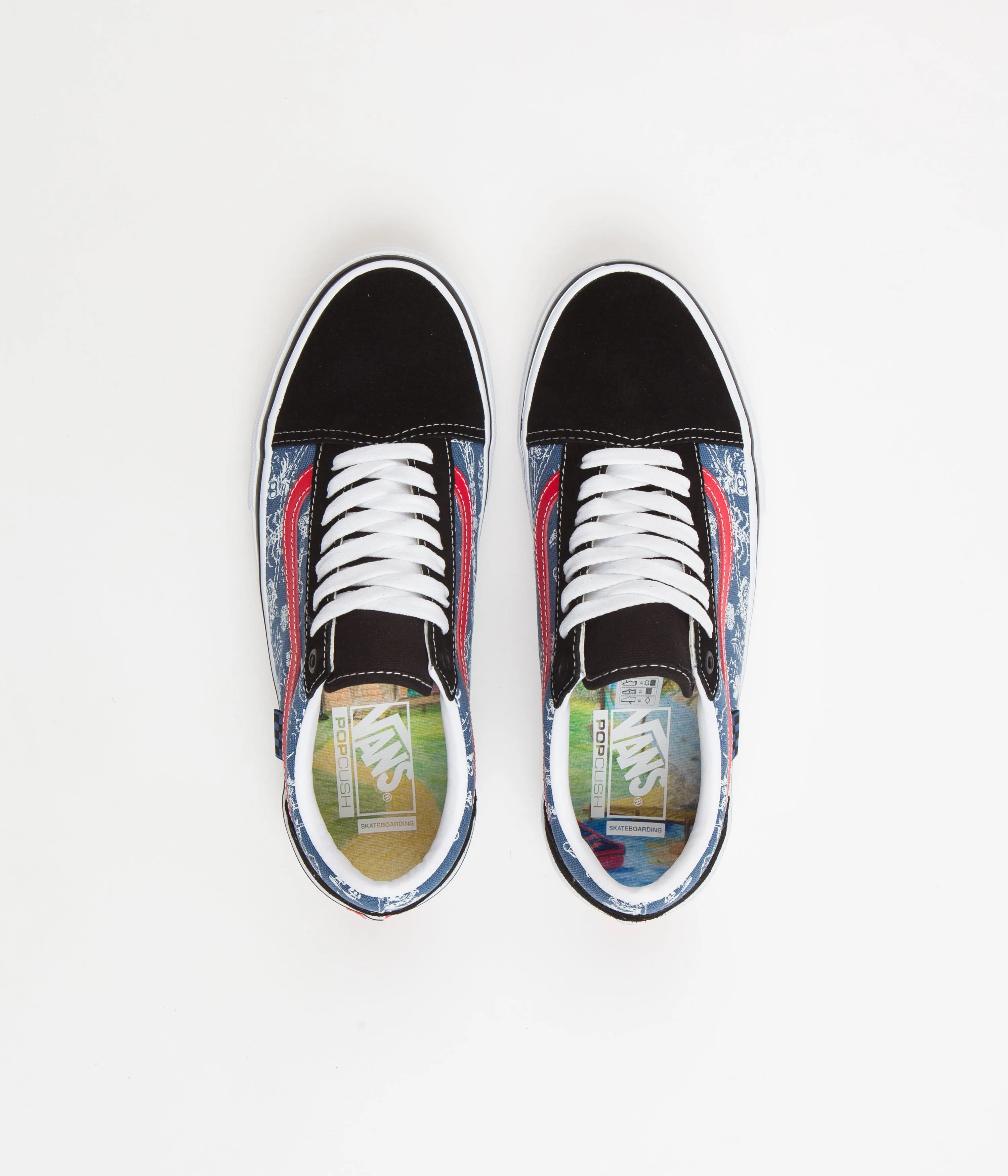 Vans Skate Old Skool VCU Shoes - (Gigliotti) Black / Blue