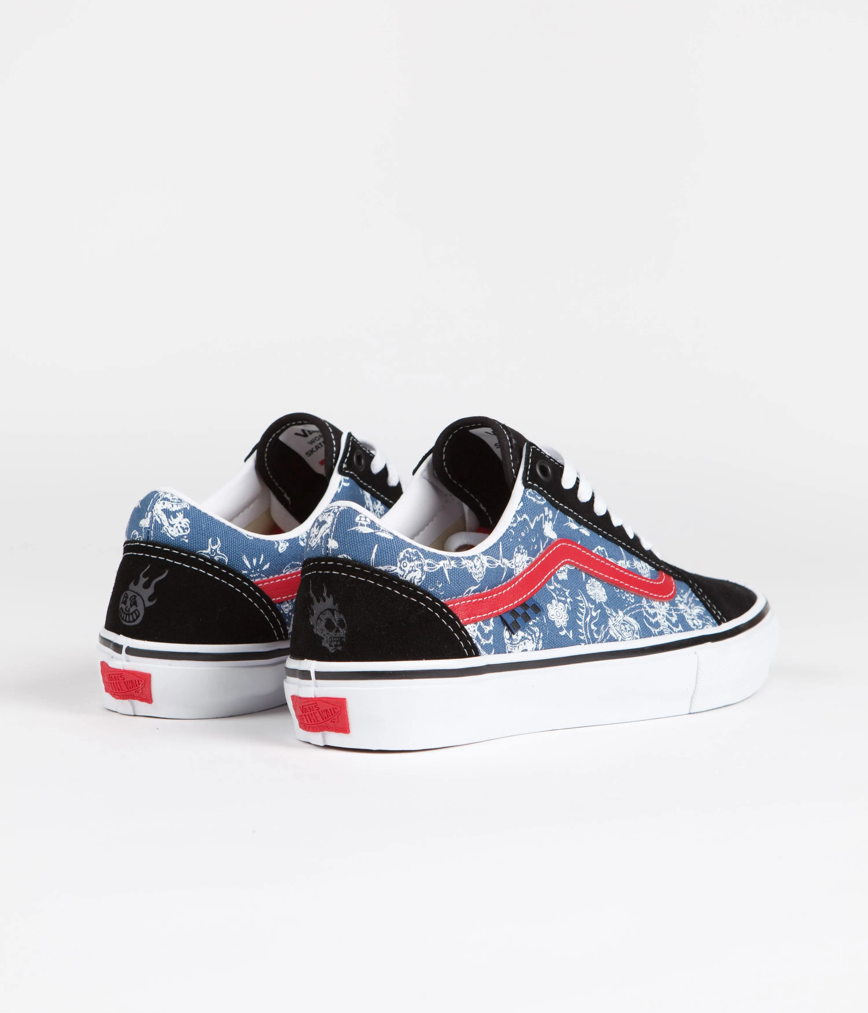 Vans Skate Old Skool VCU Shoes - (Gigliotti) Black / Blue