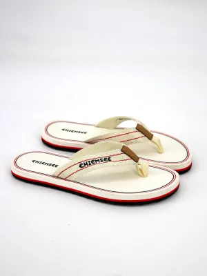 Women's Brand Logo Embroidered Tight Slipper,Off White