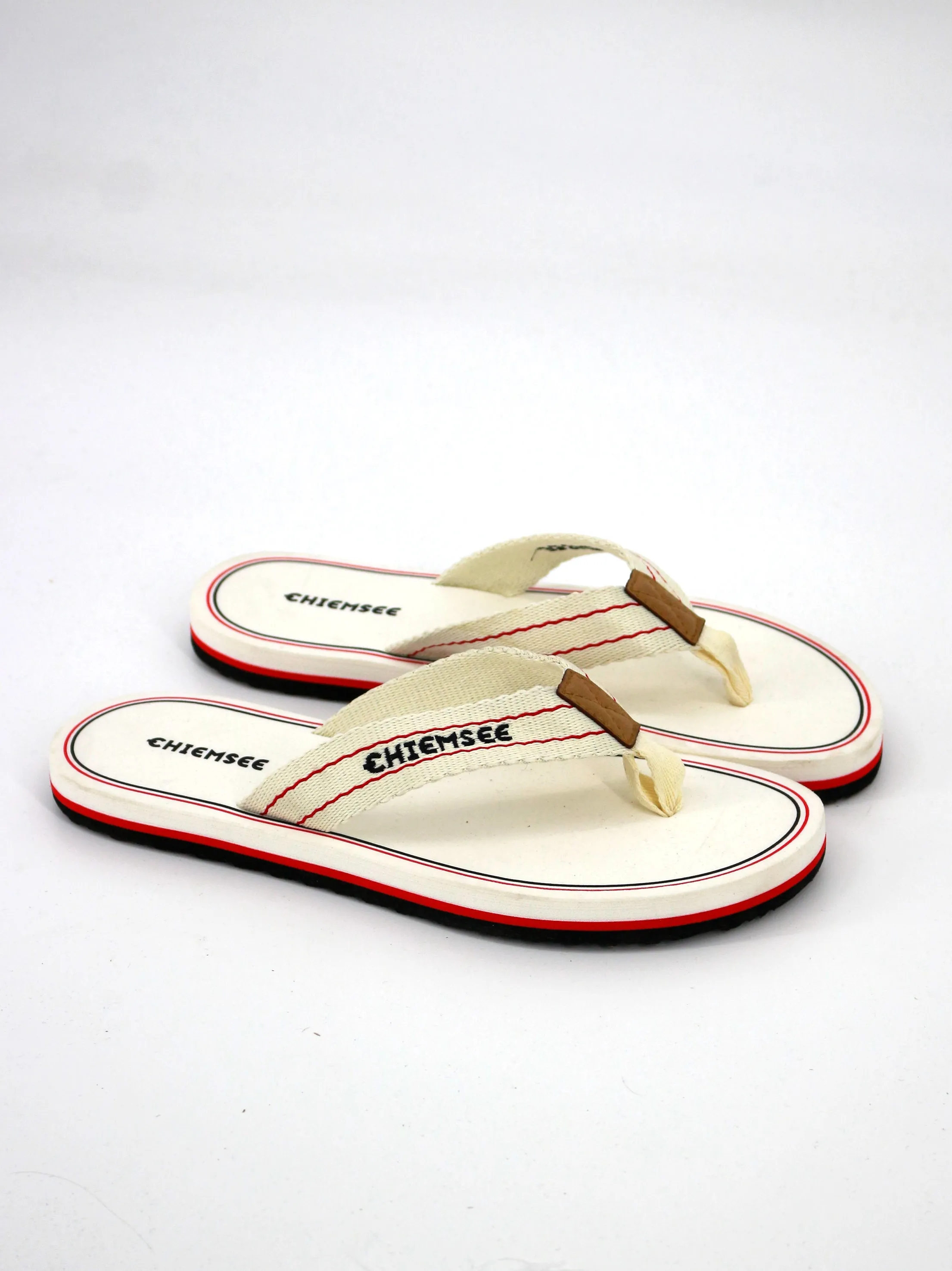 Women's Brand Logo Embroidered Tight Slipper,Off White