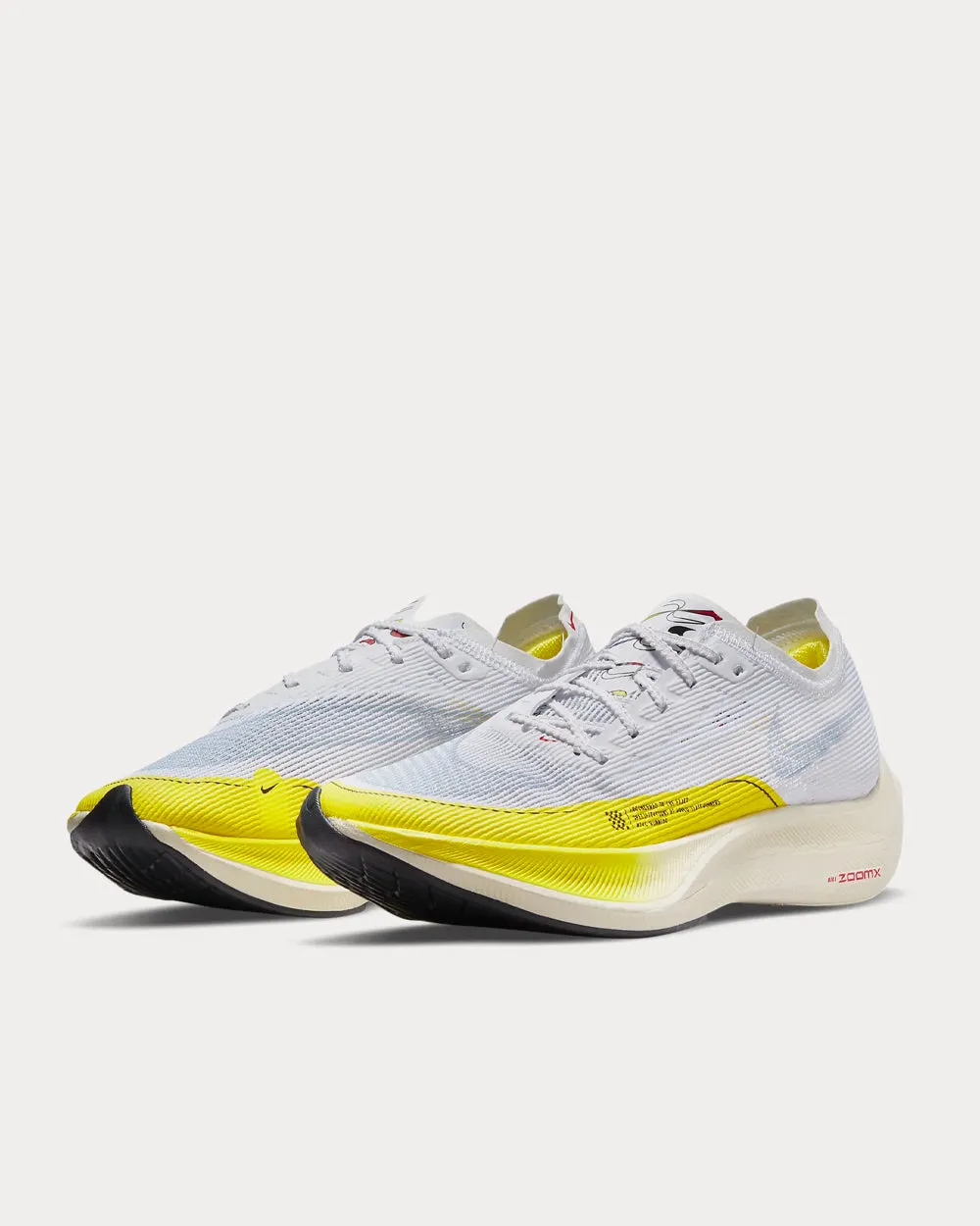 ZoomX Vaporfly NEXT% 2 White / Yellow Strike / Off-Noir / Psychic Blue Running Shoes